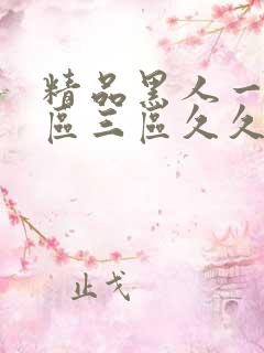 精品黑人一区二区三区久久