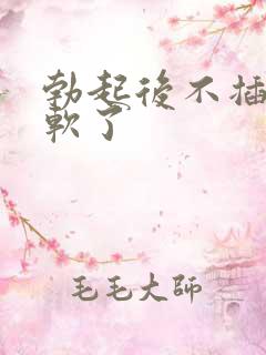 勃起后不插入就软了