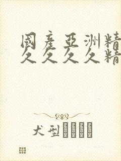 国产亚洲精品久久久久久精品