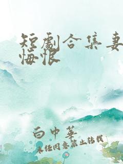 短剧合集妻子的悔恨