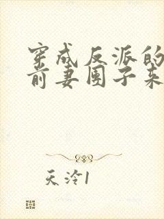 穿成反派的炮灰前妻团子来袭