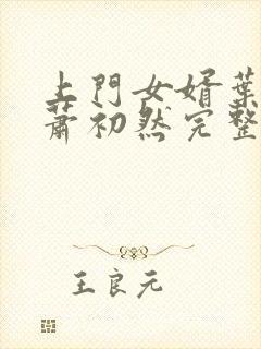 上门女婿叶辰,萧初然完整版免费阅读