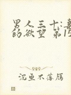 男人三十:妻子的欲望 第152章