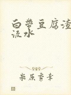 白带豆腐渣状还流水