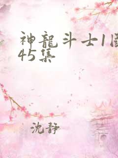 神龙斗士1国语45集