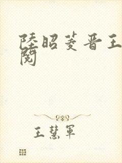 陆昭菱晋王周时阅