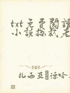 txt免费阅读小说总裁老公太凶猛