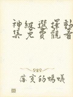 神级选择动漫全集免费观看