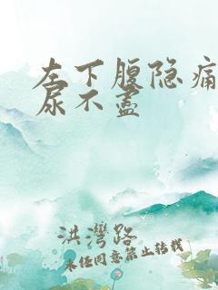 左下腹隐痛尿频尿不尽