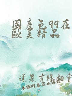 国产色99在线欧美精品