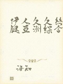 伊人久久丝袜美腿亚洲综合