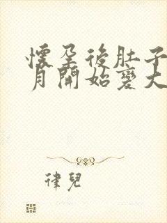 怀孕后肚子几个月开始变大