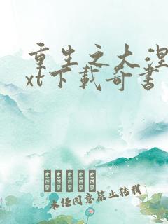 重生之大涅磐txt下载奇书网