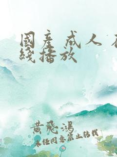 国产 成人 在线播放