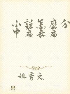 小说怎么分短篇中篇长篇