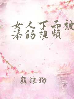 女人下面被男人添的视频