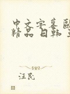 中文字幕 欧美精品 日韩 亚洲