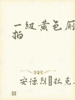 一级黄色厕所偷拍