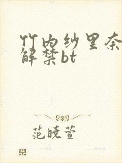 竹内纱里奈黑人解禁bt