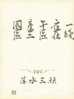 国产午夜一区二区三区在线