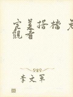 完美搭档 免费观看