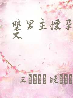 双男主怀孕生子文