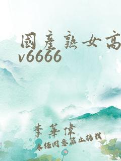 国产熟女高潮av6666