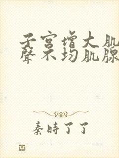 子宫增大肌层回声不均肌腺症