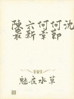 陈六何何沈轻舞最新章节