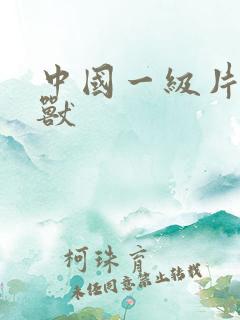 中国一级片人与兽