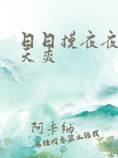 日日摸夜夜操天天爽