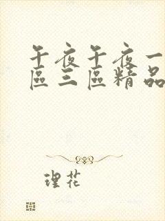 午夜午夜一区二区三区精品