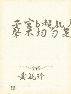 子宫b超肌层回声不均匀是什么意思