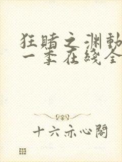 狂赌之渊动漫第一季在线全集免费观看