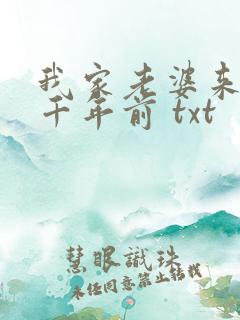 我家老婆来自一千年前 txt