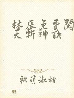 林辰免费阅读九天斩神诀