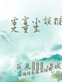 古言小说推荐爽文重生