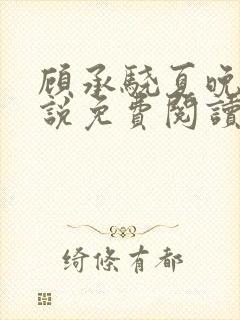 顾承骁夏晚宁小说免费阅读最新章节