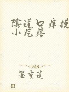 阴道口痒摸着有小疙瘩