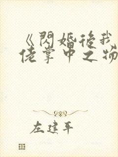 《闪婚后我成大佬掌中之物》