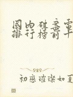 国内破案电视剧排行榜前十名