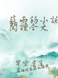 苏雨的小说免费阅读全文