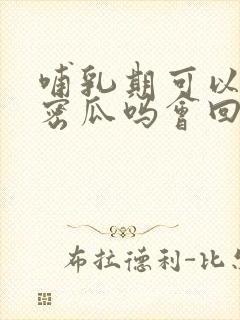 哺乳期可以吃哈密瓜吗会回奶吗