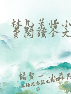 林凡叶惜小说免费阅读全文最新章节笔趣阁