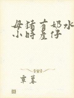 母猪有奶水后几小时产仔