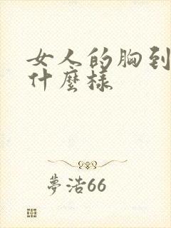 女人的胸到底长什么样