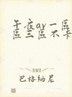 午夜av一区二区三区不卡