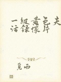 一级黄色夫妻生活录像片