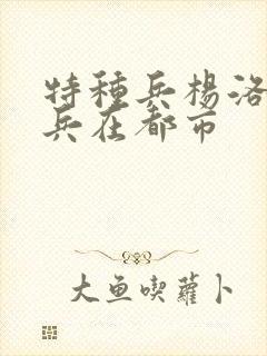 特种兵杨洛特种兵在都市