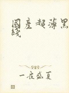 国产超薄黑丝在线